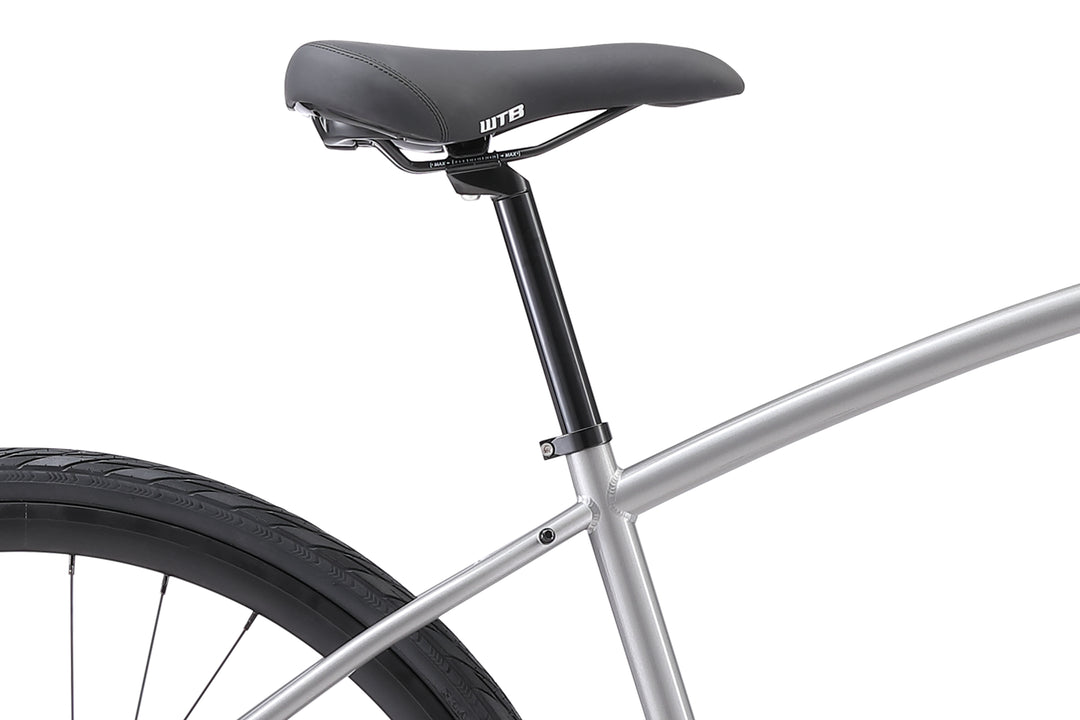 Silver Urban Commuter Bike#color_luckman